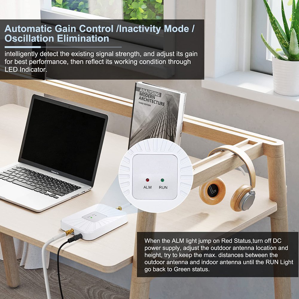 2024 New Single Antenna Band13 Quad Band 2G/3G/4G Mobile Cell Phone Signal Booster for 4G/GSM/3G/GPRS Networks